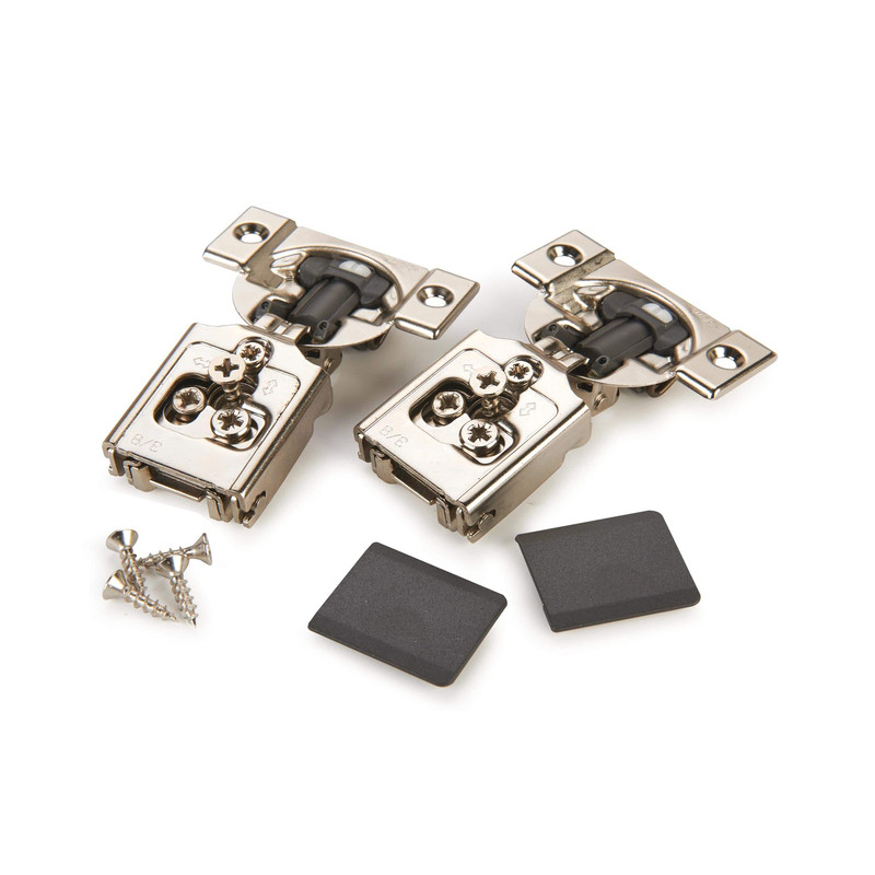 Compact Clip Face Frame Hinge - Pair - Overlay:3/8"
